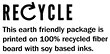  D'Addario: recycled fiber board - soy ink 